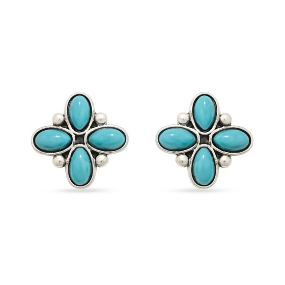 Zara Jewelry - Turquoise Silver Stud Earrings